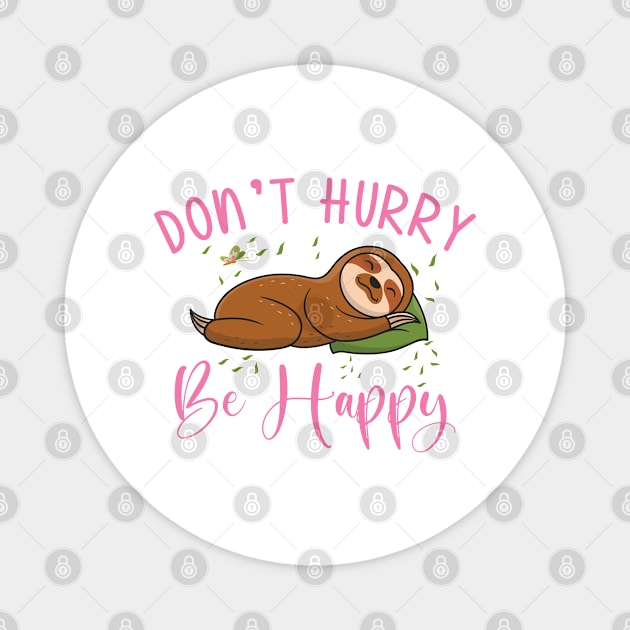 Cute Sloth Lazy Office Worker Working Sloth Statement Chill Magnet by Tom´s TeeStore